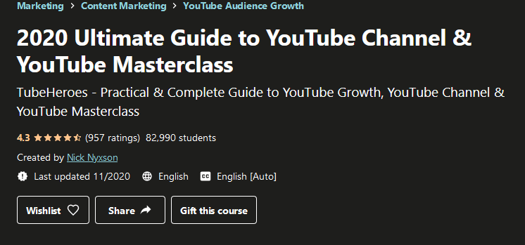 [GET] 2020 Ultimate Guide to YouTube Channel & YouTube Masterclass Free Download