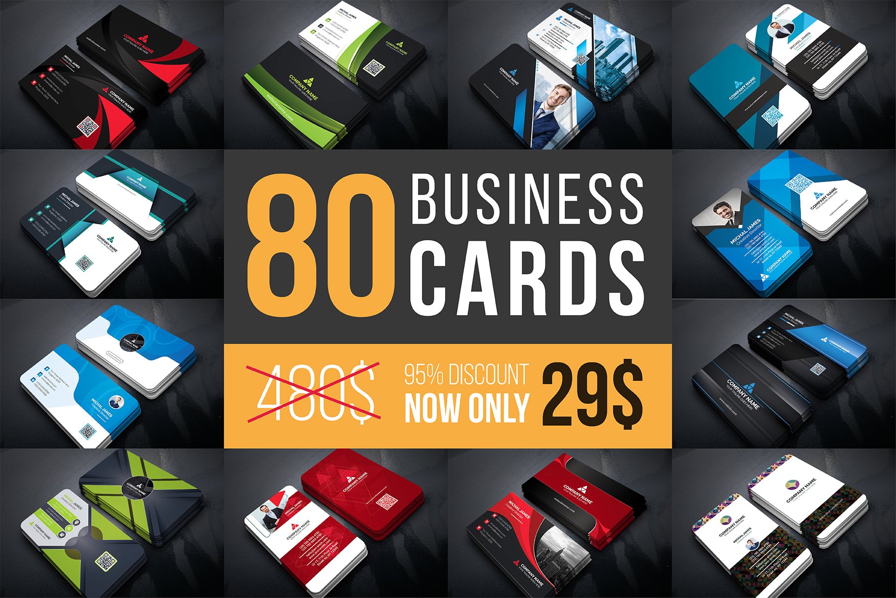 [GET] 80 Business Cards Mega Bundle Free Download