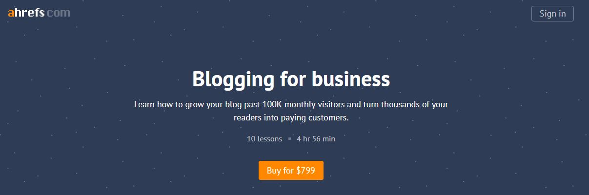 [SUPER HOT SHARE] Ahrefs Academy – Blogging for Business Download