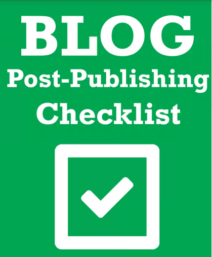 [GET] Blog Publishing Checklist Free Download