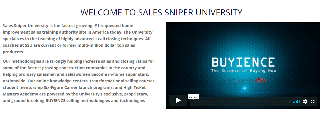 [SUPER HOT SHARE] Buyience – Sales Sniper University Download
