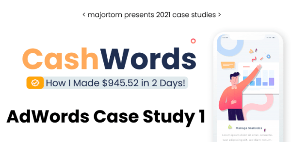 [GET] CashWords – Case Study – How I Made $945.52 in 2 Days With Adwords Free Download