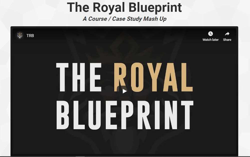 [SUPER HOT SHARE] Chris Waller – The Royal Blueprint Download