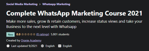 [GET] Complete WhatsApp Marketing Course 2021 Free Download