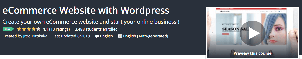 [GET] Create Professional eCommerce Website with WordPress Download