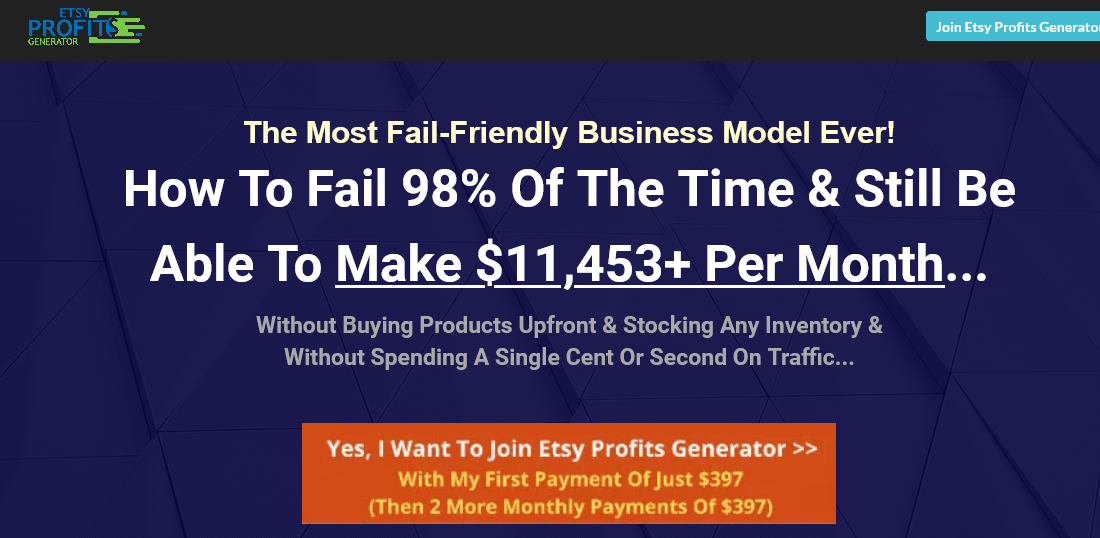 [GET] Dave Kettner – ETSY Profits Generator – How To Make $11,453+ Per Month On ETSY [Full Completed] Free Download
