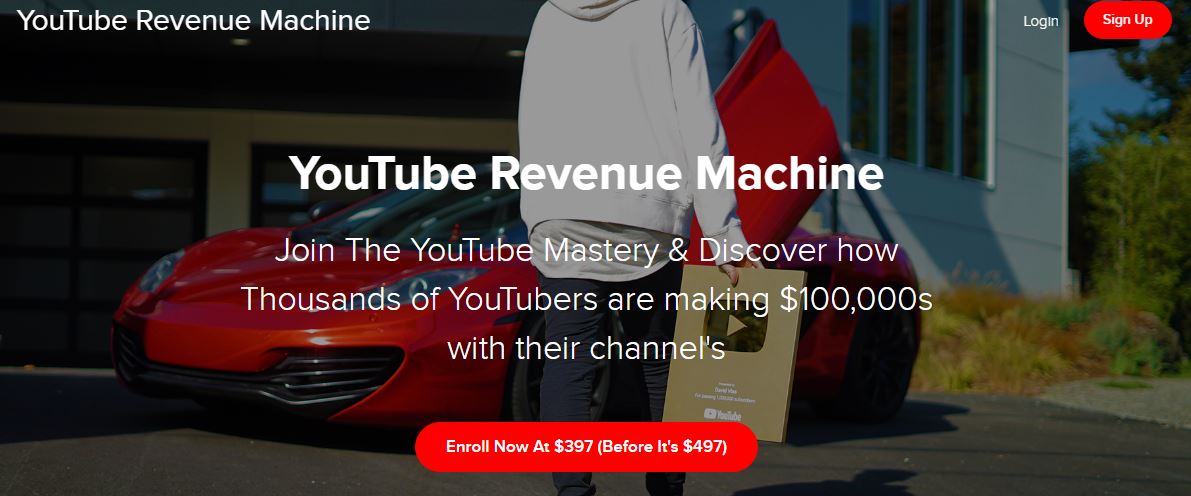 [SUPER HOT SHARE] David Vlas – YouTube Revenue Machine Making 6 Figures A Year Full Course