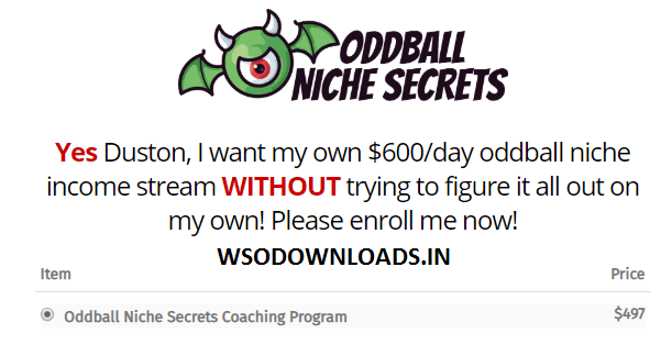 [GET] Duston McGroarty – Oddball Niche Secrets Coaching Program Download