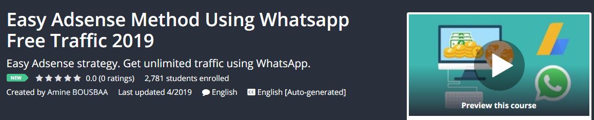 [GET] Easy Adsense Method Using Whatsapp Free Traffic 2019 Download