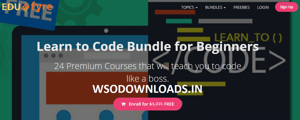 [GET] Edufyre – Learn to Code Bundle for Beginners – 24 Premium Courses FREE!!! Download