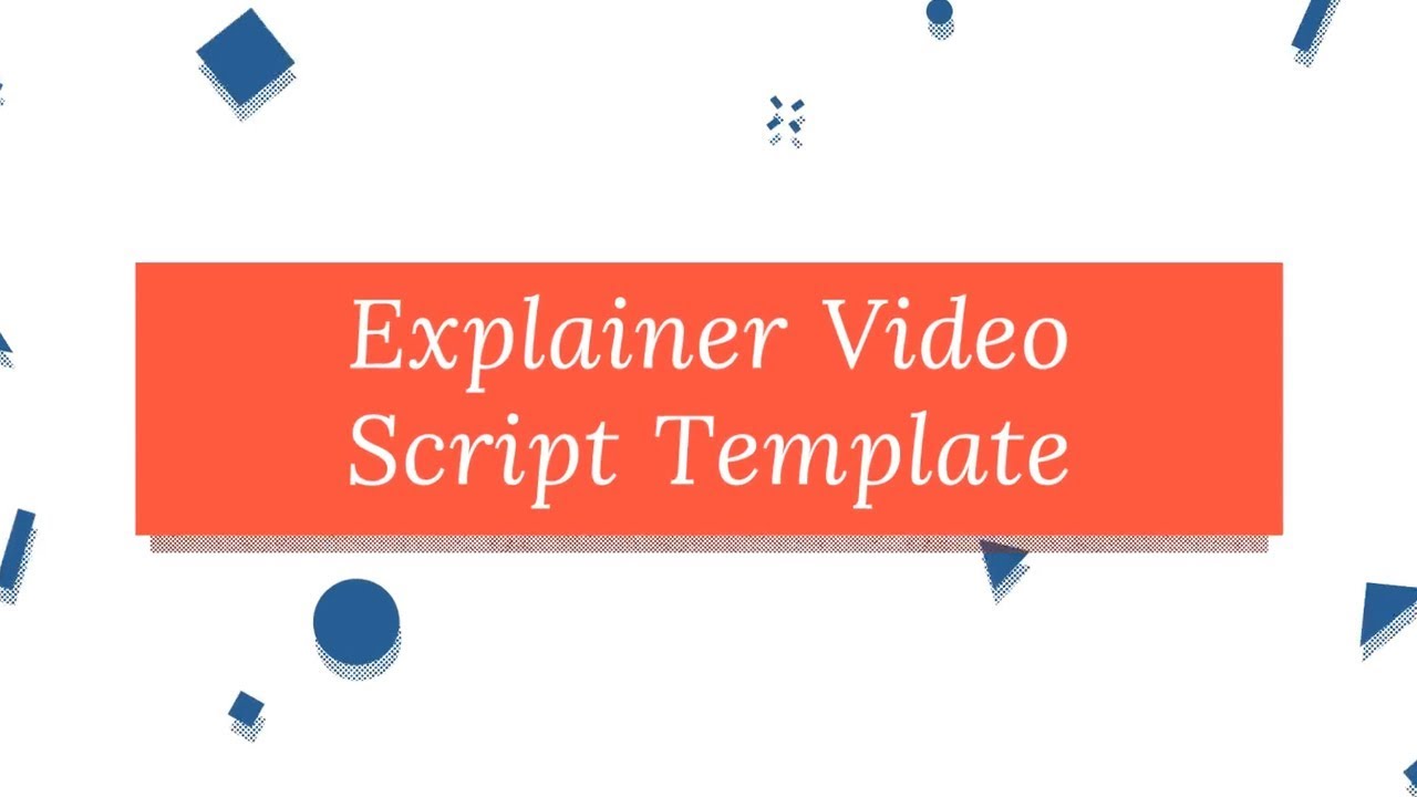 [GET] Explainer Video Script Template Free Download