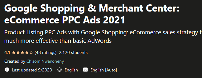 [GET] Google Shopping & Merchant Center- eCommerce PPC Ads 2021 Free Download