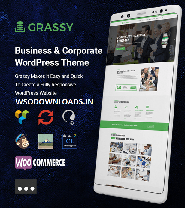 [GET] Grassy – Business WordPress Theme Download