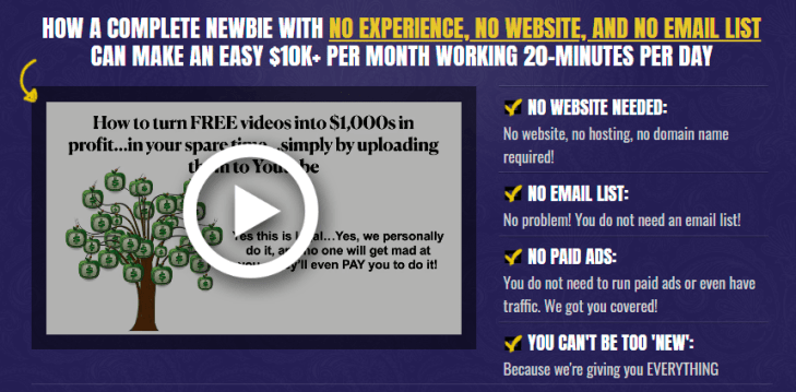 [GET] Your Easy Way Out – How to turn FREE videos into $1,000s in profit…in your spare time Free Download