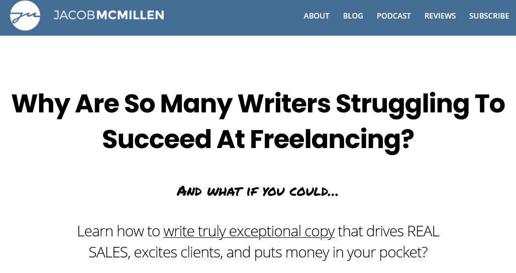 [GET] Jacob McMillen – The Internet’s Best Copywriting Course Free Download