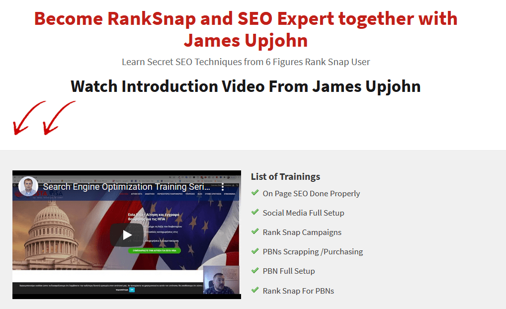 [GET] James Upjohn – Secret SEO Techniques from 6 Figures Rank Snap User Free Download