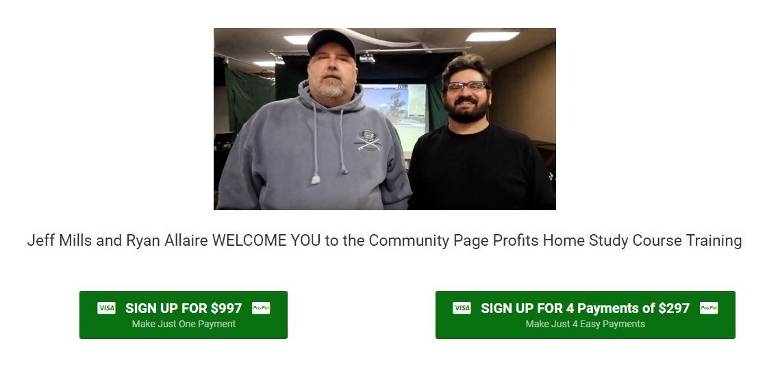 [SUPER HOT SHARE] Jeff Mills and Ryan Allaire – Community Page Profits $997
