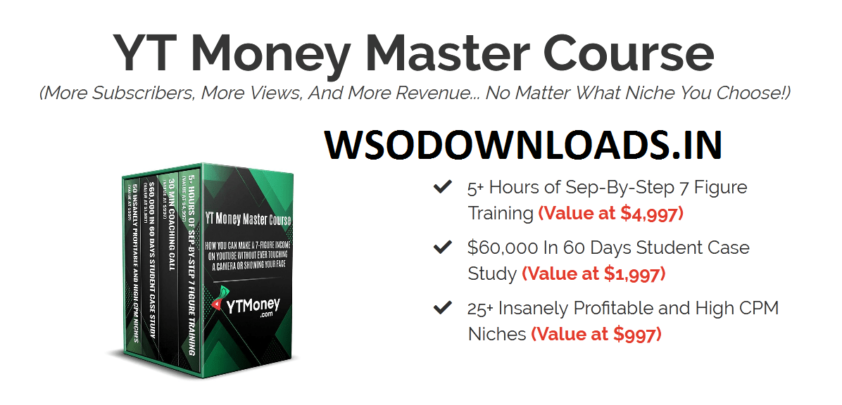 [SUPER HOT SHARE] Kody White – YT Money Master Download