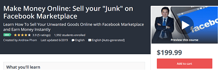 [GET] Make Money Online: Sell your “Junk” on Facebook Marketplace Download