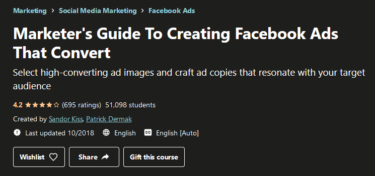 [GET] Marketer’s Guide To Creating Facebook Ads That Convert Free Download