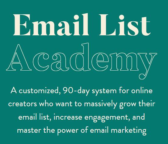 [SUPER HOT SHARE] Melissa Griffin – Email List Academy Download