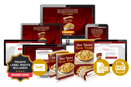 [GET] Most Wanted Quiche Recipes | Instant Niche PLR Free Download