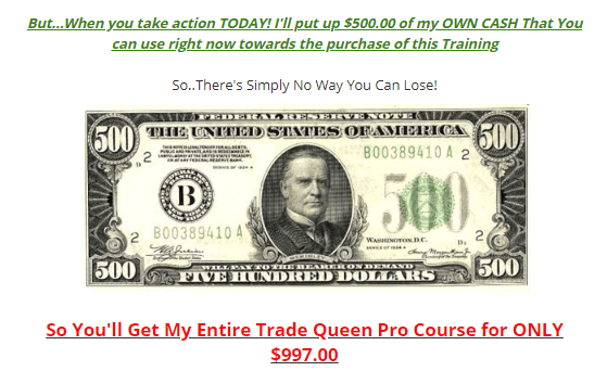 [GET] – Queen Trade Pro ($997) – Formula To Winning 97% of Your Trades Download