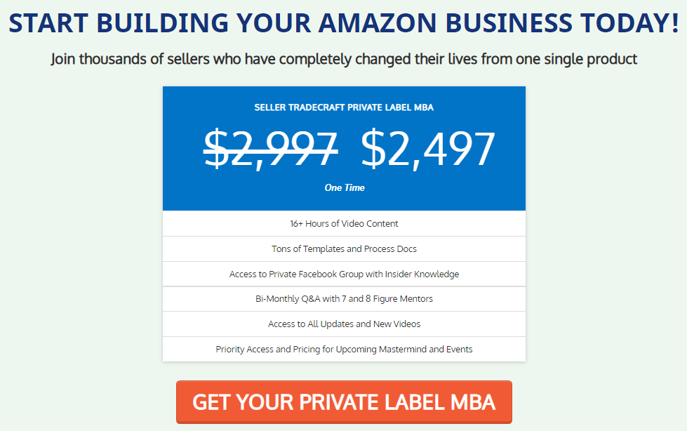 [SUPER HOT SHARE] Seller Tradecraft – Private Label MBA Download