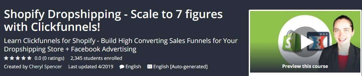 [GET] Shopify Dropshipping – Scale to 7 figures with Clickfunnels Download