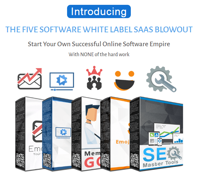 [GET] THE FIVE SOFTWARE WHITE LABEL SAAS BLOWOUT – Launching 7 Dec 2020 Free Download
