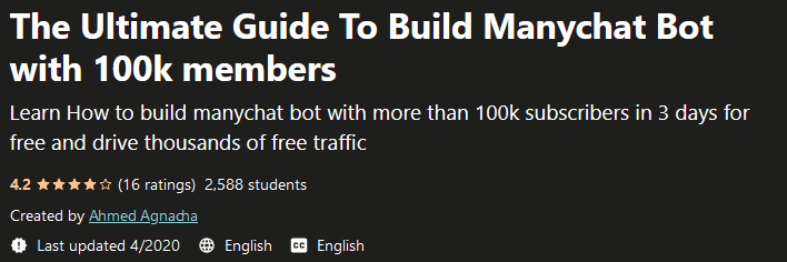 [GET] The Ultimate Guide To Build Manychat Bot with 100k Members Free Download
