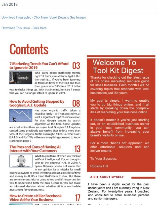 Tool Kit Digital Marketing Digest 2019 – Create Your Own Account