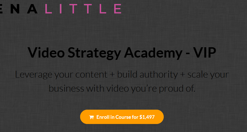 [SUPER HOT SHARE] Trena Little – Video Strategy Academy (VIP) Download