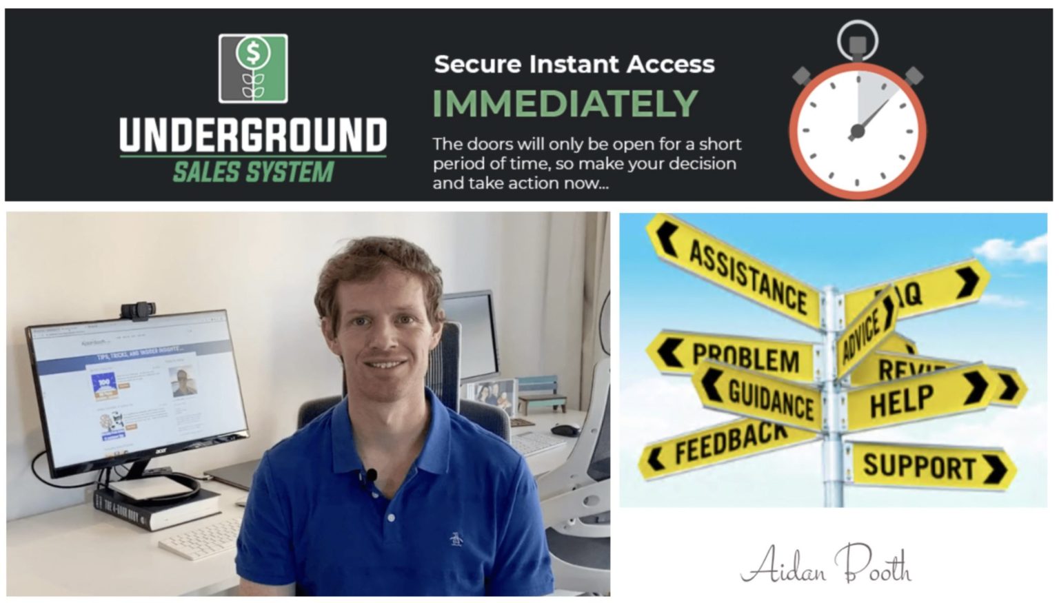 Aidan Booth – Underground Sales System Update 1 Download