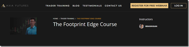 Axia Futures – The Footprint Edge Course Download