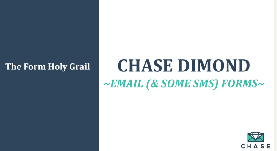 Chase Dimond – Master Email (&amp; SOME SMS) Collection Forms &amp; Welcome Messages Download