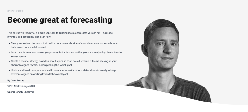Dave Rekuc (CXL) – Ecommerce Forecasting Download