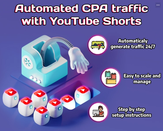 ⭕️ YouTube Content Machine – Unlimited FREE traffic for CPA – Fully Automated Method ⭕️ Download