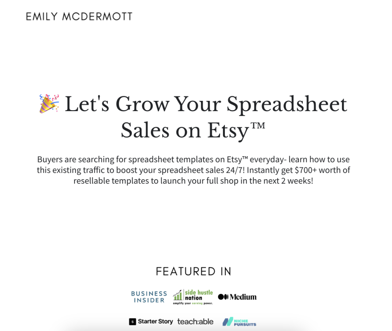 Emily McDermott – Spreadsheets That Sell Download