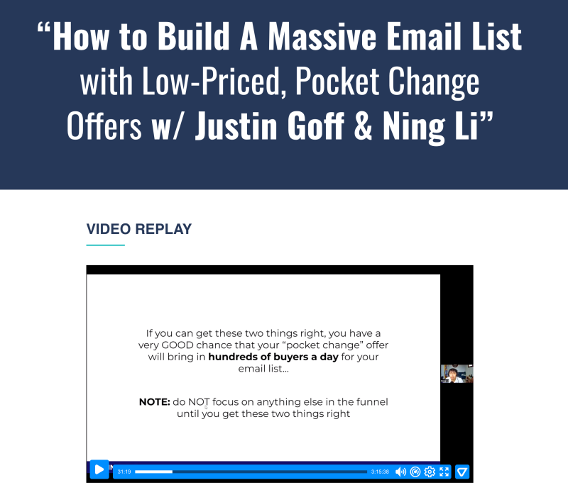 Justin Goff – How To Build A Massive Email List With Low-Priced ‘Pocket Change’ Offers Download