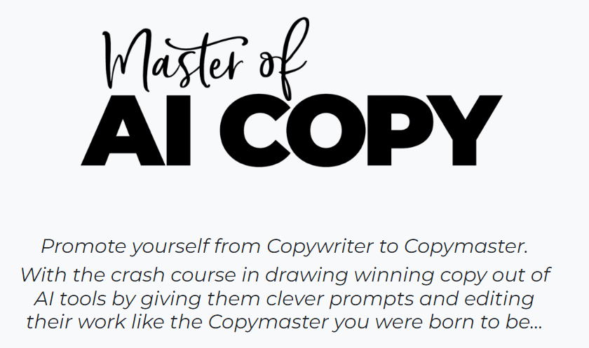 Master of AI Copy – Copy School by Copyhackers Download