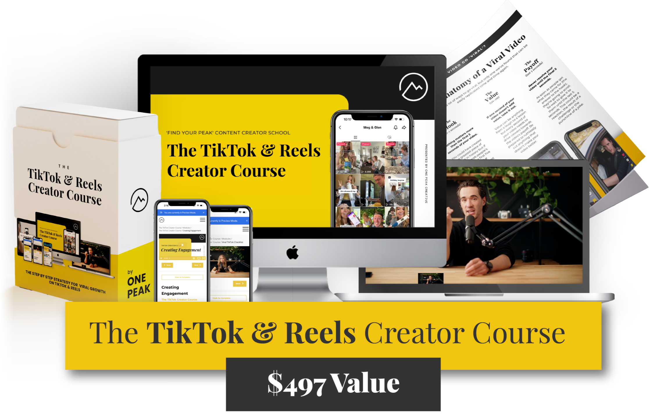 One Peak Creative Agency – The Tiktok and Reels Creator Course Download