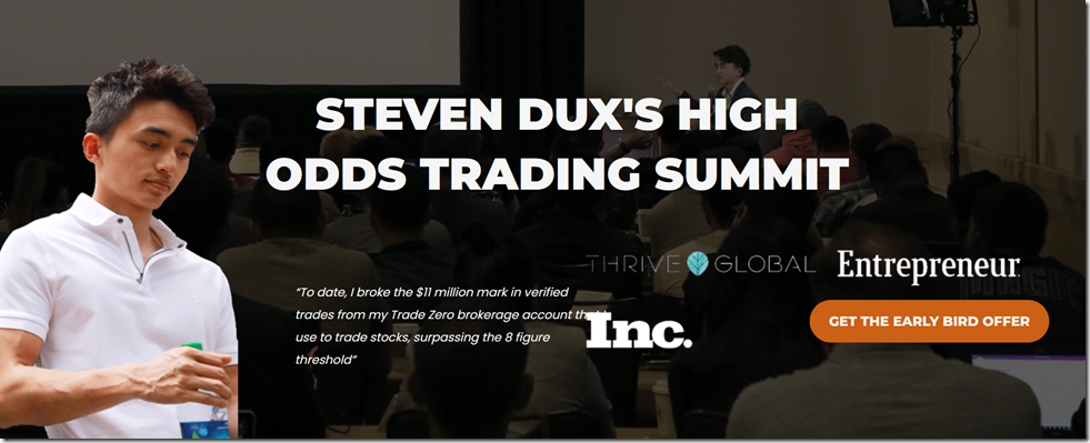 Steven Dux – High Odds Trading Summit Download