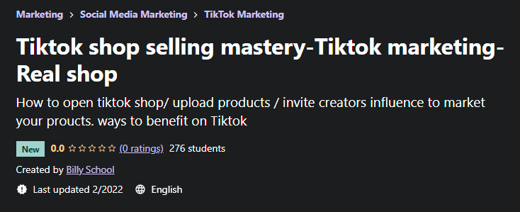 Tiktok Shop Selling Mastery – Tiktok Marketing-Real Shop Free Download